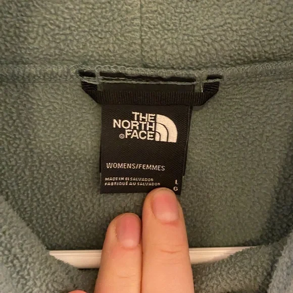 The North Face green Fleece high neck Jacket - Picture 4 of 5